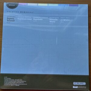 Creative memories, designer prints, express yourself, paper pack 12 x 12